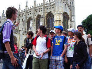 Short Course students enjoying a day excursion to Cambridge